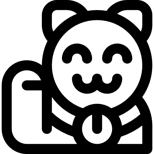 maneki neko Basic Rounded Lineal icon