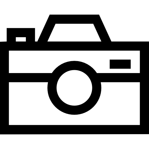 câmera Basic Straight Lineal Ícone