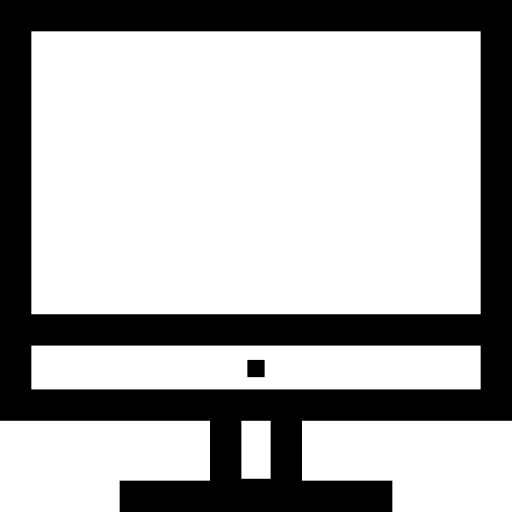 Monitor Basic Straight Lineal icon