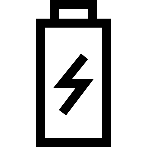 batterie Basic Straight Lineal Icône