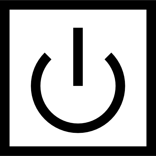 spegni Basic Straight Lineal icona