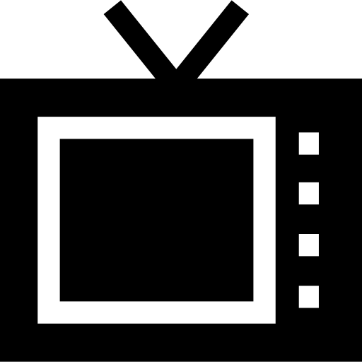 Television Basic Straight Filled icon