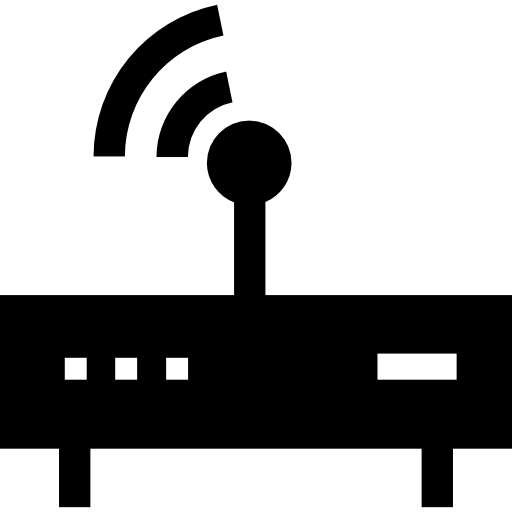 Router Basic Straight Filled icon