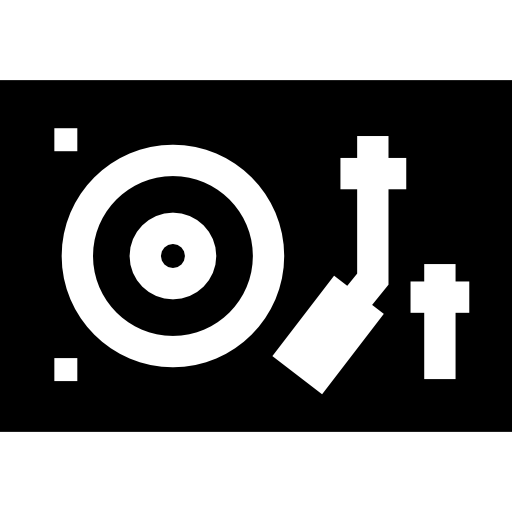 Turntable Basic Straight Filled icon