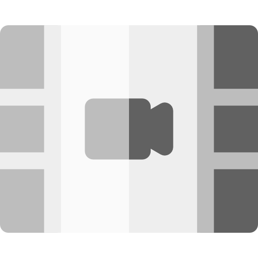 bande de film Basic Rounded Flat Icône
