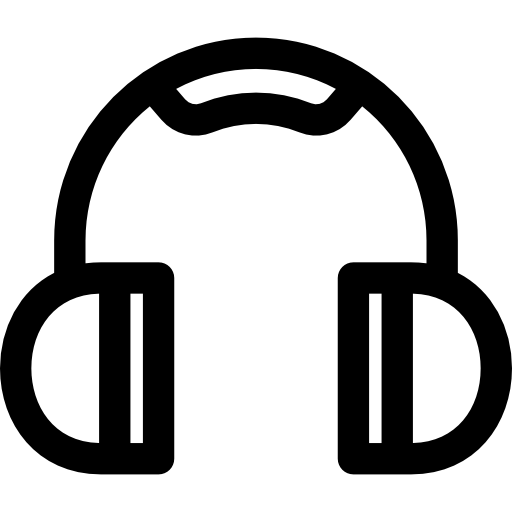 audio Basic Rounded Lineal ikona