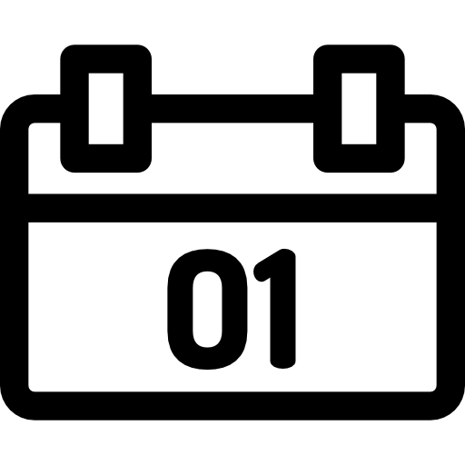 월간 캘린더 Basic Rounded Lineal icon