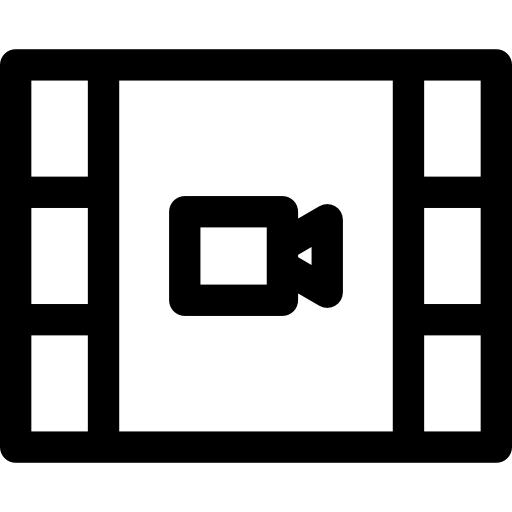 taśma filmowa Basic Rounded Lineal ikona