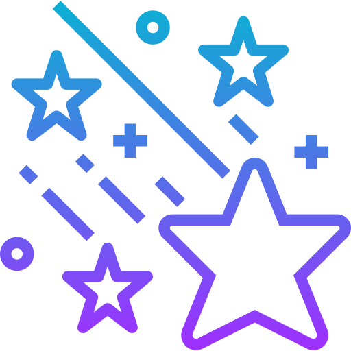 Sparkles Meticulous Gradient icon