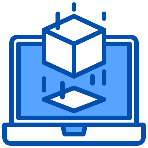 3d 큐브 xnimrodx Blue icon