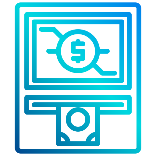 geldautomaat xnimrodx Lineal Gradient icoon
