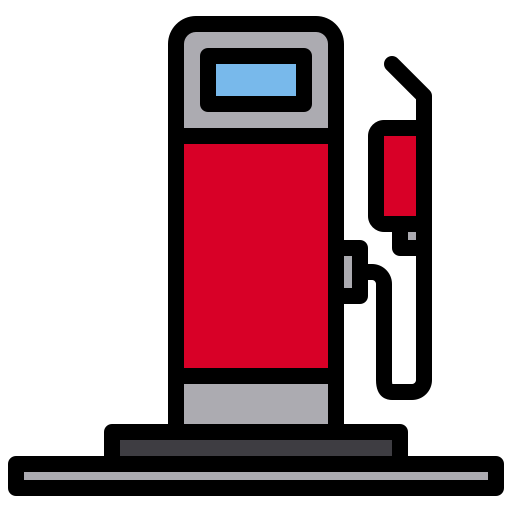 Gas station xnimrodx Lineal Color icon