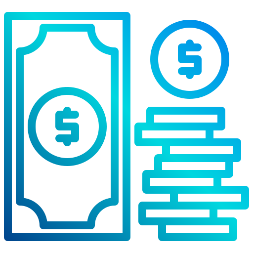 dinheiro xnimrodx Lineal Gradient Ícone