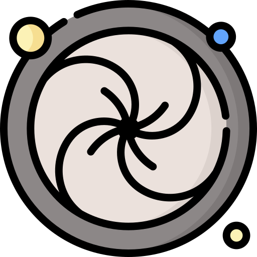 Black hole Special Lineal color icon
