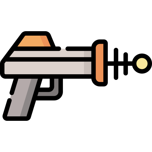 pistola laser Special Lineal color icono