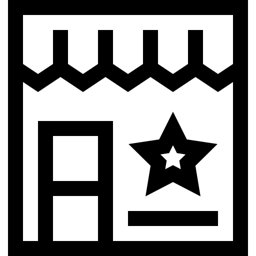 mercato Basic Straight Lineal icona