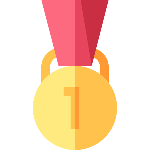 First place Basic Straight Flat icon