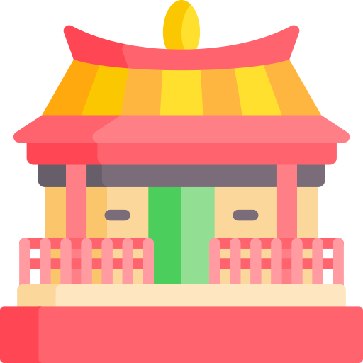 tempel des konfuzius Special Flat icon
