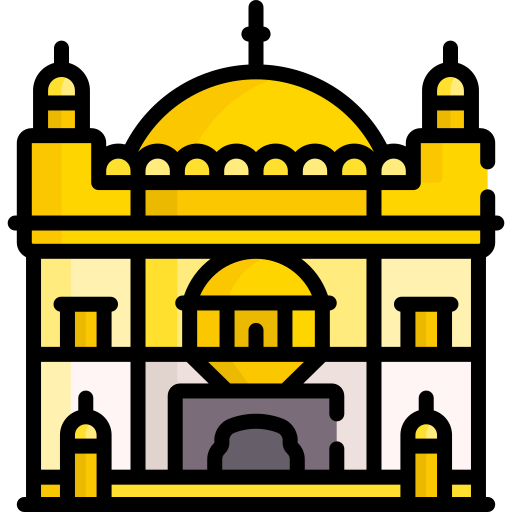 templo de oro Special Lineal color icono