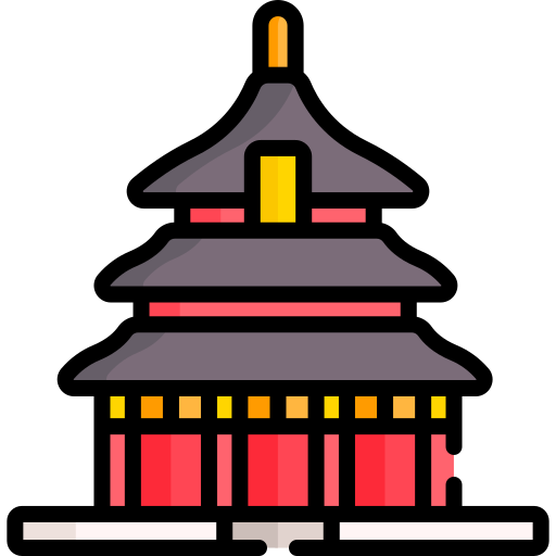 templo del cielo Special Lineal color icono