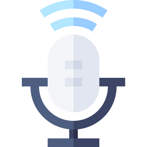 podcast Basic Straight Flat icoon