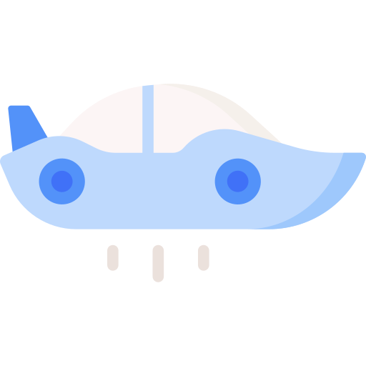 fliegendes auto Special Flat icon