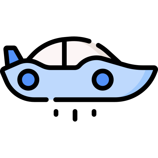 fliegendes auto Special Lineal color icon