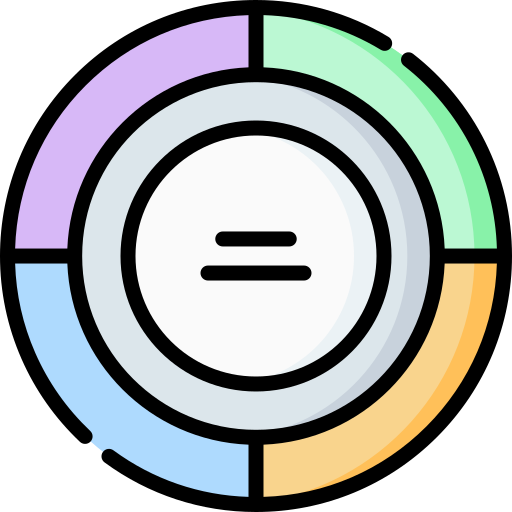 cirkeldiagram Special Lineal color icoon