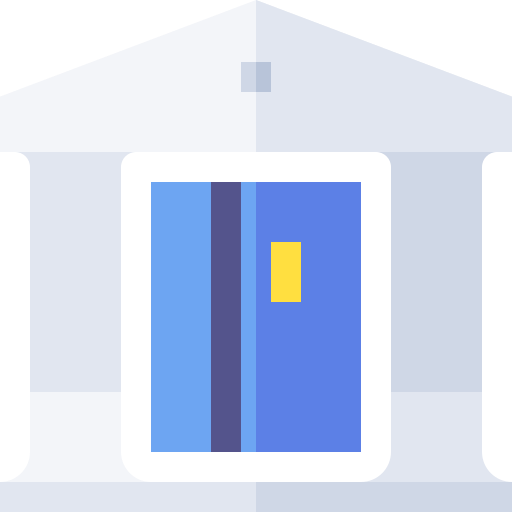 Bank Basic Straight Flat icon