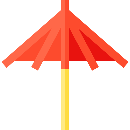parapluie Basic Straight Flat Icône