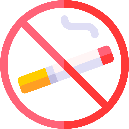 stoppen met roken Basic Rounded Flat icoon