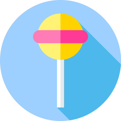 사탕 과자 Flat Circular Flat icon