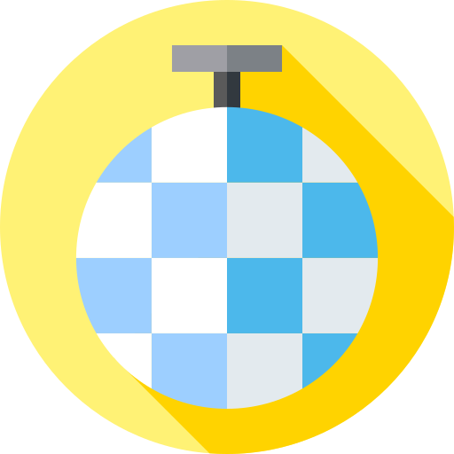 디스코 볼 Flat Circular Flat icon