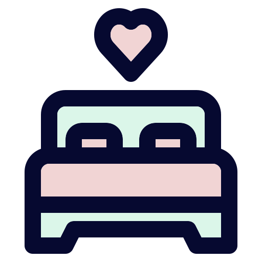 침대 Generic Outline Color icon