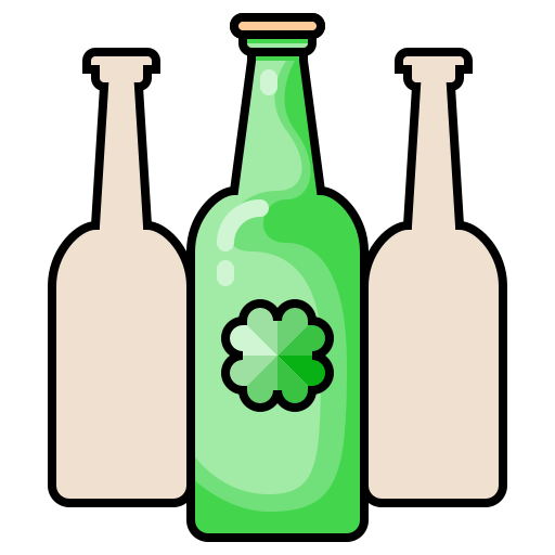 botella de cerveza Generic Outline Color icono