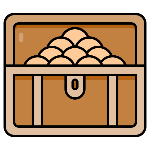 Treasure chest Generic Outline Color icon