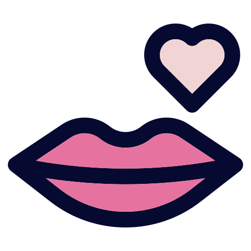 Kiss Generic Outline Color icon