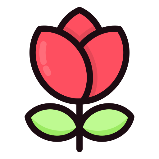 rosa Generic Outline Color icono