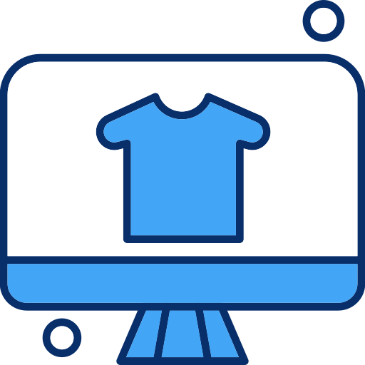 comercio electrónico Generic Blue icono