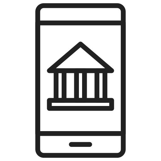 les services bancaires mobiles Generic Detailed Outline Icône