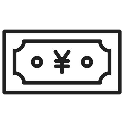 yen Generic Detailed Outline icona