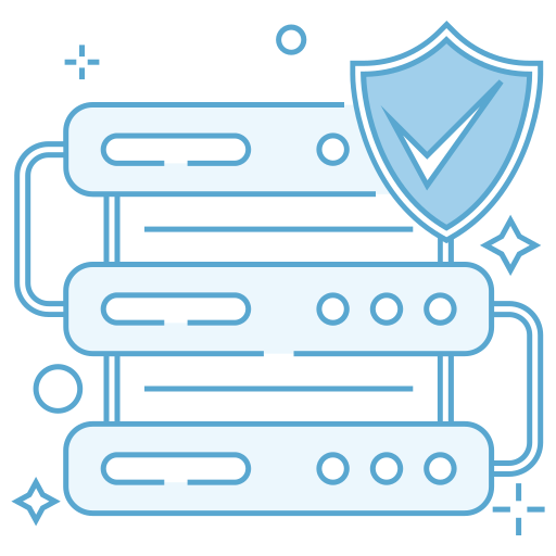 sicurezza del database Generic Blue icona
