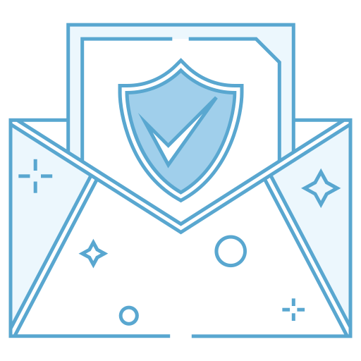 bezpieczna poczta Generic Blue ikona