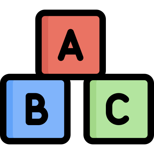 abc block Generic Outline Color icon