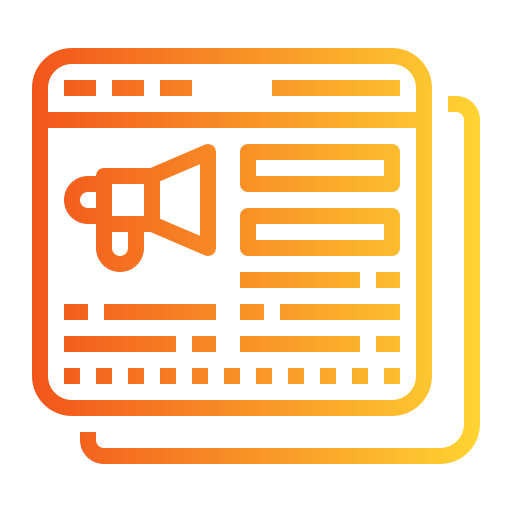 オンラインマーケティング Generic Gradient icon