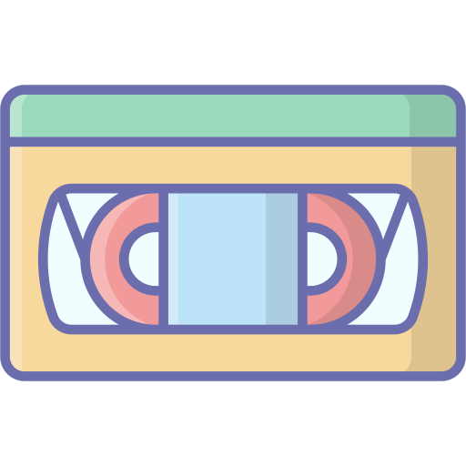 Vhs Generic Outline Color icon