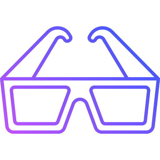 3d glasses Generic Gradient icon