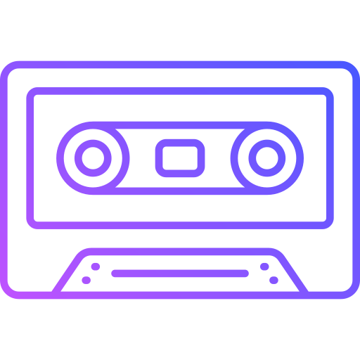 Cassette tape Generic Gradient icon