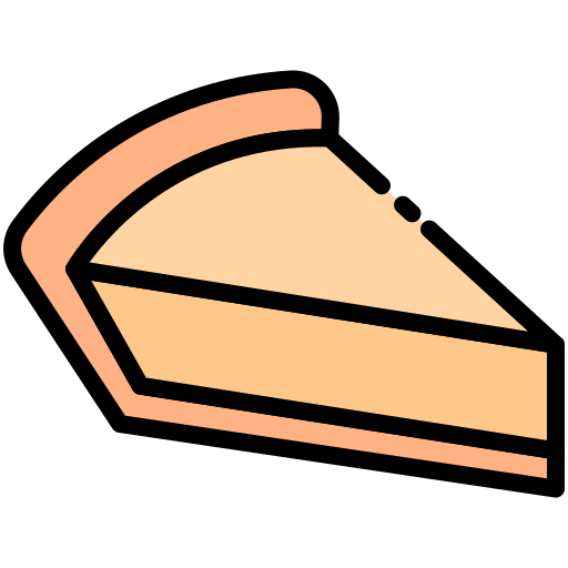 tarta de queso Generic Outline Color icono