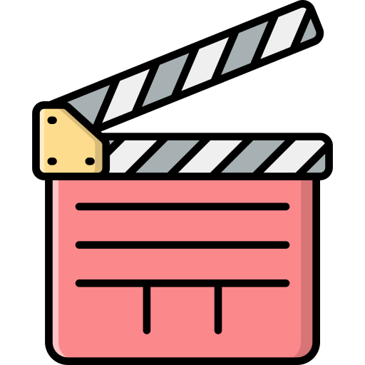 Film clapperboard Generic Outline Color icon